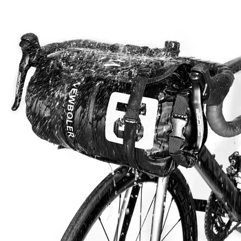 NEWBOLER Su Geçirmez Bisiklet Çantası Bikepacking Gidon Çantası Ön Tüp Bisiklet Çantası 15L / 20L MTB Çerçeve Gövde Yol Bisiklet Aksesuarları