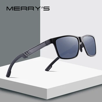 MERRYS tasarım Erkekler Alüminyum Magnezyum HD Polarize Güneş Gözlüğü Erkek Sürüş Güneş Gözlüğü UV400 Koruma S8571
