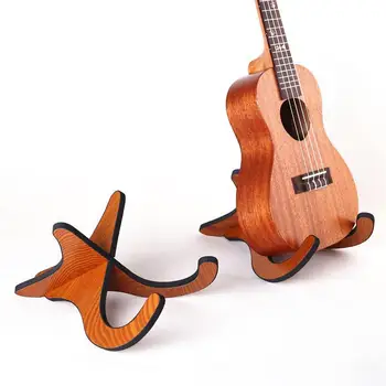 Ukulele Tutucu Standı Akustik Halk Gitar Ukulele Standı Ahşap Guitarra Aksesuarları Standı Müzik Dizeleri Enstrüman Parçası