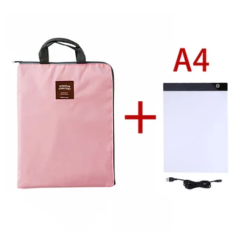 Saklama çantası Led Ped Kitleri A4 / A5 Boyutlu Üç Seviye kısılabilir led ışık Ped Göz Koruması için Daha Kolay Elmas Boyama Nakış