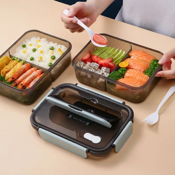 TUUTH Mikrodalga yemek kabı Sızdırmaz Bento Kutusu Sandviç Salata Gıda Saklama Kabı Çocuklar ıçin Okul Ofis Piknik