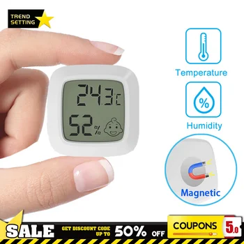 Ev Mini LCD Dijital Termometre Higrometre Kapalı Oda Elektronik Sıcaklık Nem Metre Sensörü Göstergesi Ölçüm Araçlar