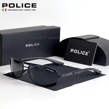 Lüks Marka Güneş Gözlüğü Moda trendi Erkekler Polarize Marka POLİS Tasarım Gözlük UV400 Erkek parlama Önleyici sürüş gözlükleri 8837