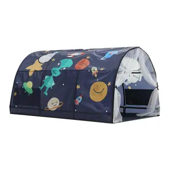 Yıldız Ay Ve Uzay Yatak Çadır Mavi Pembe çocuk Çadır Çocuk Oyun Evi Teepee Kız Erkek Küçük Evler noel hediyesi