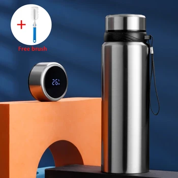 Akıllı Sıcaklık Göstergesi Termos Su Şişesi Akıllı Paslanmaz Çelik termos Çay Kahve termos kupa Hediye İçin