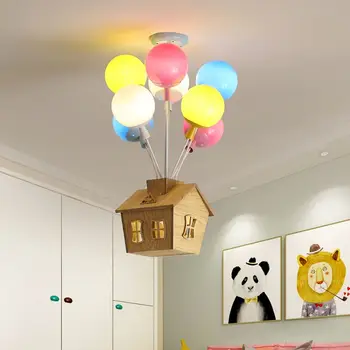 LED Balon tavan ışık oturma yemek odası bebek tavan ışıkları dekoratif çocuk tavan lambası Çocuk Erkek Kız odası lamba
