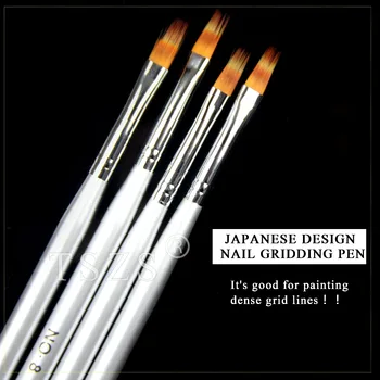 2 adet/grup Japon tasarım tırnak sanat ızgara kalem boyama için yoğun ızgara hattı
