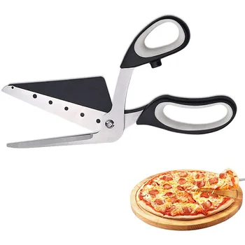 Çok fonksiyonlu Pizza Makas Paslanmaz Çelik Makas Kesim Pizza Dilimleme Ayrılabilir Kesme Aletleri Restoran Mutfak İçin
