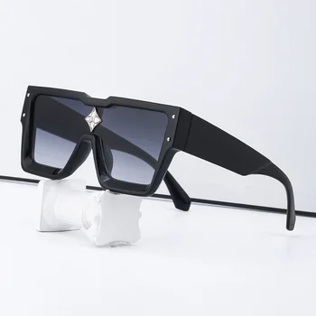 MERCELYN Yeni Moda Bayanlar Güneş Gözlüğü Glamour Boy Tasarımcı Kadın Gözlük Kare Lüks Marka UV400