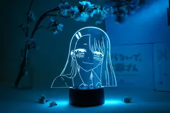 Nagatoro Anime Figürü led ışık Odası Dekor için Renk Değiştiren Gece Işıkları Hediye Manga Nagatoro 3D Lamba yok Oyuncak Benimle Bayan