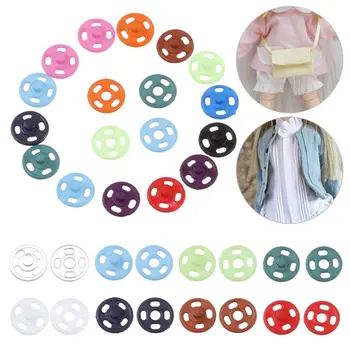 15 Adet Mini Düğme Toka Bebek DIY oyuncak bebek giysileri Plastik Toka Görünmez Yapış El Yapımı Bebek Giyim Dikiş Aksesuarları