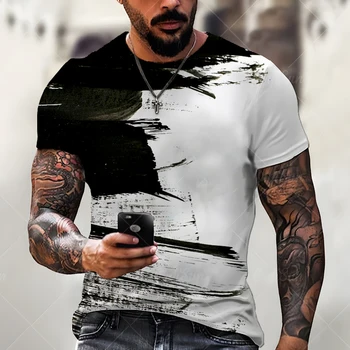 Erkekler İçin T Shirt Temel Stechwear 3D Baskı Punk Tarzı Desen erkek tişört En Tees Giyim Ücretsiz Kargo yaz giysileri
