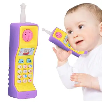 Bebek yürümeye başlayan çocuk oyuncakları Bebek Telefonu Oyuncak Elektrikli Çalışma Elektronik Vokal Oyuncaklar Telefon Makinesi cep telefonu oyuncak Öğrenme Makinesi