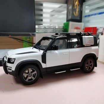 1/18 Neredeyse Gerçek 2020 Land Rover Defender 110 İçin 90 pres döküm model araç OYUNCAKLAR Erkek Kız Koleksiyonu Beyaz Metal, Plastik