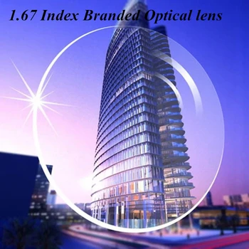 Süper Sert 1.67 lndex Ultra-ince Lensler Miyopi Şeffaf Lensler Marka Temizle Optik Reçete Gözlük Çerçeve Lensler