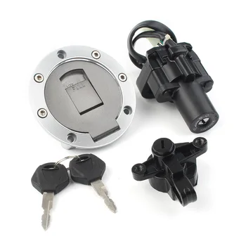Motosiklet kontak anahtar tertibatı Gaz Kapağı Koltuk kilit anahtarı Seti Yamaha YZF1000R YZF600R XJR600 XJR400