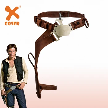 XCOSER Han Solo Kemer Tabanca Kılıfı ile PU Deri Film Cosplay Kostüm Aksesuarları Giyinmek Sahne Rol Oynamak Yetişkinler İçin