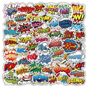 10/30/50/100 adet Wow Logo Karikatür Graffiti Çıkartmalar Karalama Defteri Dizüstü Komik Çocuk Oyuncakları Telefon Motosiklet Çıkartması Dekor Pvc Çıkartmalar