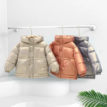 Bebek Giysileri Sonbahar 2022 Kış Moda Çocuk aşağı ceket Erkek kız ceketler Kalın Sıcak çocuklar Uzun Ceket Ceketler Snowsuit 3-10Y