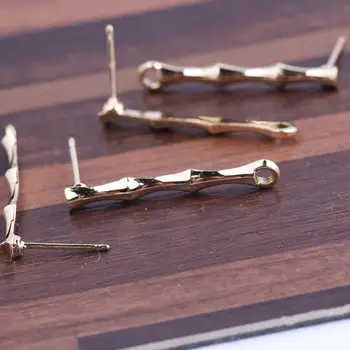 reidgaller 20 adet metal çubuk şekli düğme küpe bağlayıcı bulguları diy sonrası kulak boşlukları takı bulguları için
