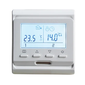 En iyi fiyat 220 V renkli LCD ekran programlanabilir sıcaklık kontrol elektrikli yerden ısıtma oda termostatı