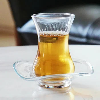 135ml Zarif Kurşunsuz Cam Su fincan ve çay tabağı seti Kadın Ofis Kullanımı İçin Türk Siyah Çay Fincanı Dalga Tabağı Kahve Keyfini Çıkarın kupa