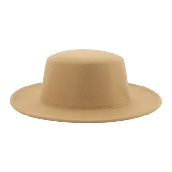 Fedoras Şapkalar Kadınlar için Kış Şapka Keçeli Aksesuarları kadın Şapka Katı Düz Üst Resmi Erkekler Kapaklar Düğün Süslemeleri Chapeau Femme