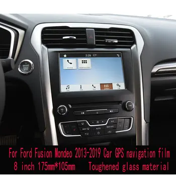Temperli cam koruyucu film Anti-scratch Film Ford Fusion Mondeo 2013-2019 İçin Araba GPS navigasyon filmi LCD ekran Aksesuarları