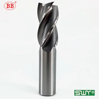 BB HSS parmak freze çakısı CNC Çelik İşleme Büyük Boy Çapı 16~40mm Uzun Uzunluk 141~210mm 3F 2F 4F Yüksek Hızlı Çelik Aracı