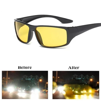 Gece Görüş Sürücü Gözlük güneş gözlüğü Araba sürüş gözlükleri UV Koruma Polarize Güneş Gözlüğü Gözlük Parlama Önleyici