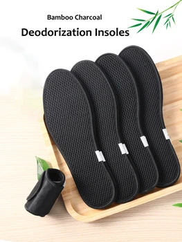 10 ADET Deodorant Ayak Tabanlık Bambu Kömür Eklemek Hafif Örgü Nefes ayakkabı pedi Eklemek Emme Terleme Astarı