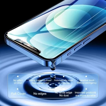 Tam Kapak Hidrojel Film iPhone 13 12 11 Pro XS Max Mini Ekran Koruyucu İçin iPhone SE 2020 XR X 7 6s 8 Artı Film Cam Değil