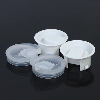 1 Adet Beyaz Cam Sıcak / Soğuk Su Sürahi kapak Gıda Sınıfı Plastik Anti-Toz Sızdırmaz Kapakları Tıpalar Cam Bistro Sürahi