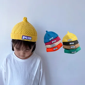 JIAYAN Sonbahar Kış çocuk Kap Sıcak Bebek Kız Erkek Şapka Bere Örme Çocuk Şapka Rahat Bebek Şapka Aksesuarları
