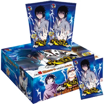 Yeni Naruto Anime Koleksiyon Kartları Anime Figürü Oyun Kartları Kurulu Çocuk Oyun Kartları Naruto Anime Koleksiyon Kartları kutu seti Oyuncaklar Hediye