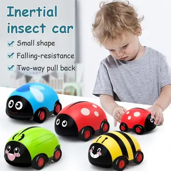 Araç Plastik Kız oyuncak arabalar Araç Geri Çekin Araba Erkek Böcek Uğur Böceği çocuk oyuncakları Çocuklar Atalet Araba Damla Bebek Oyuncak Hediye