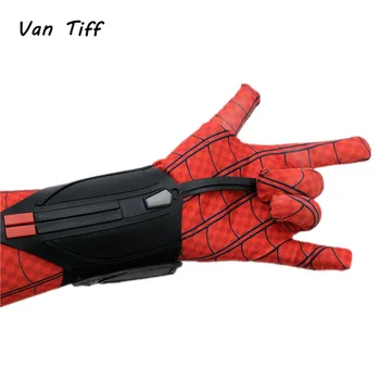 Örümcek eldiven adam Örümcek Kol Bracers Adam Peter Parker Süper Kahraman Cosplay Kostüm Araknoid Bilek başlatıcısı Atıcı Sahne