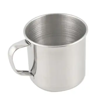 Yeni 1 Adet Dayanıklı Açık Kamp Yürüyüş Çay Kupa Bardak Paslanmaz Çelik Kahve fincanı kapaksız kolay Temiz крушка