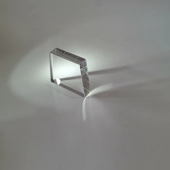 Trapez ışık kılavuzu optik cam prizma kristal 65*50*15 yükseklik: 57mm, trapez IPL lazer ışık kılavuzu kristal pencere