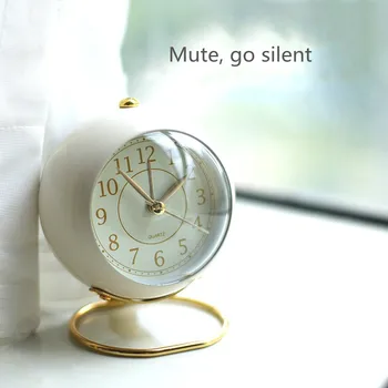Yaratıcı Küçük çalar saat İle Öğrenciler İçin Çocuk Başucu Kişilik Tembel Saat Sessiz Alarm Güzel Süsler