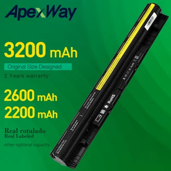 ApexWay dizüstü lenovo için batarya G400s G500s S410p G510s G410s G405s G505s S510p L12L4A02 L12L4E01 L12M4A02 L12M4A02 L12S4A02