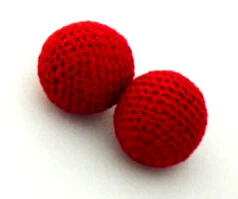 2 Adet Kırmızı Doğrayın Fincan Topları(bir manyetik + bir normal, Çaplı 2.5 cm) sihirli Hileler Bardak ve Topları Aksesuarları Yakın Çekim Hile Sahne
