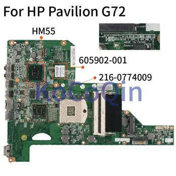 HP Pavilion G72 Laptop Anakart 605902-001 605902-501 01013Y000-575-G HM55 216-0774009 DDR3 Anakart