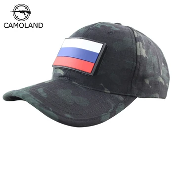 Erkekler Rusya Bayrağı Kap ABD Ordusu Beyzbol Kapaklar Kamuflaj Şapka Ayarlanabilir Koyu CP Kap Açık Spor Taktik Eğitim Savaş Kapaklar
