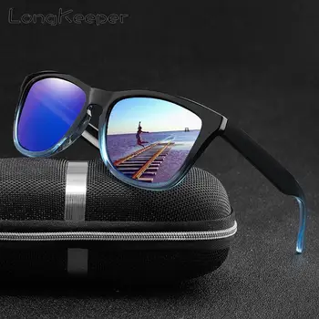 LongKeeper erkek Polarize Kare Güneş Gözlüğü Marka Tasarımcısı UV400 Koruma Shades Óculos De Sol Kadın Gözlük Sürücü 2020 Yeni